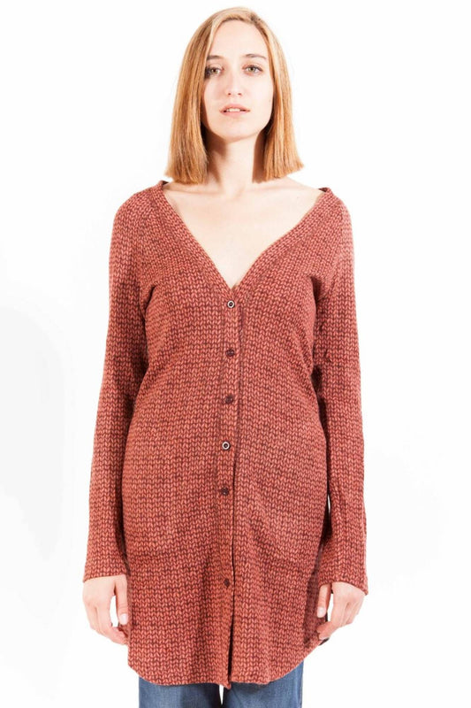 LAVAND. CARDIGAN DONNA ROSSO-0