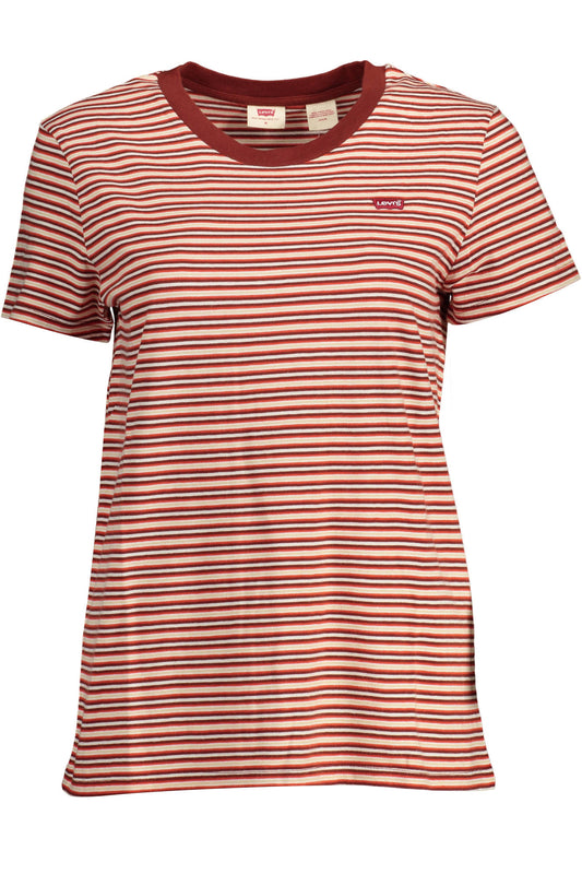 LEVI'S T-SHIRT MANICHE CORTE DONNA ROSSO-0