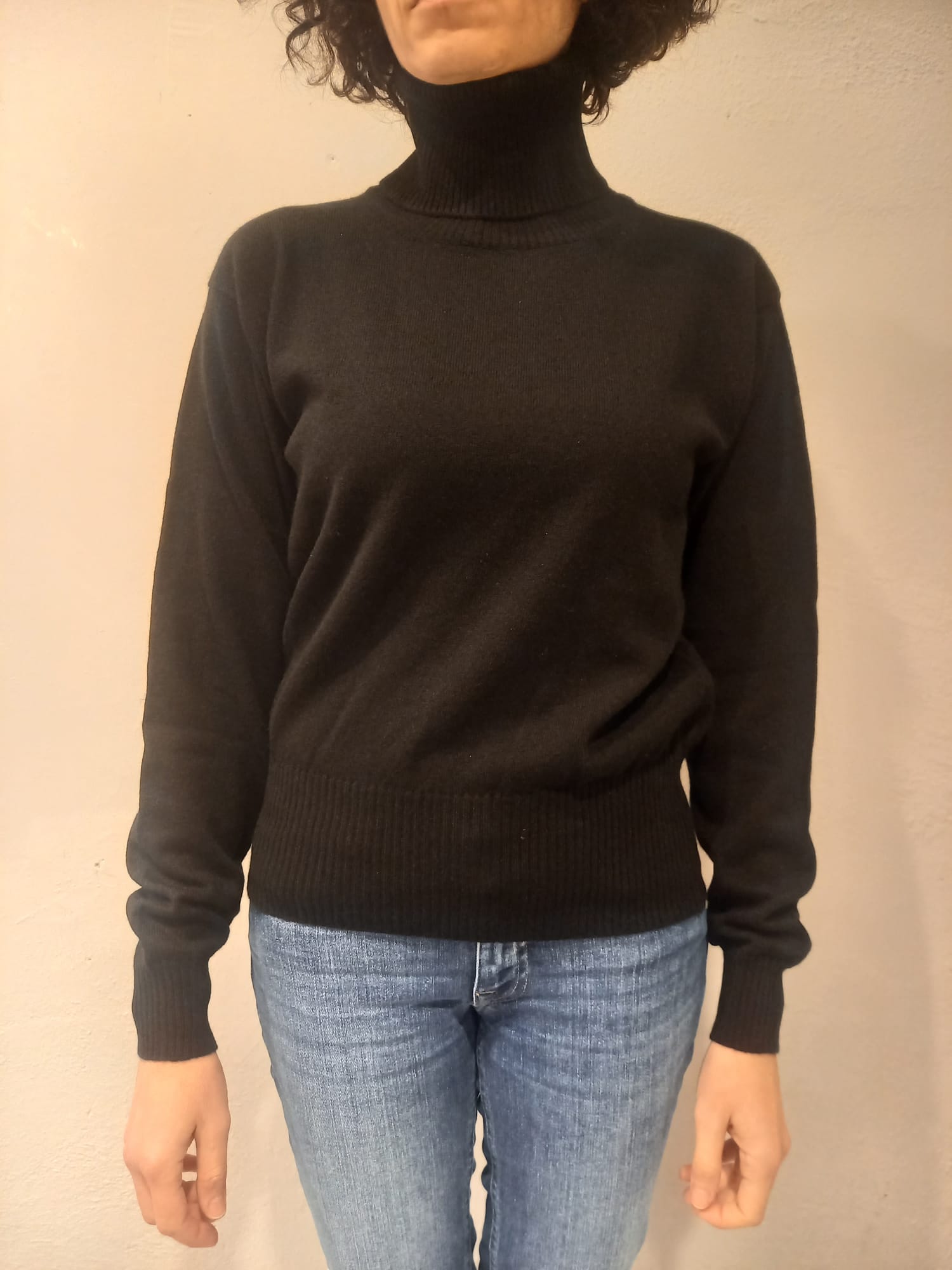 Maglia donna collo alto puro cashmere-3