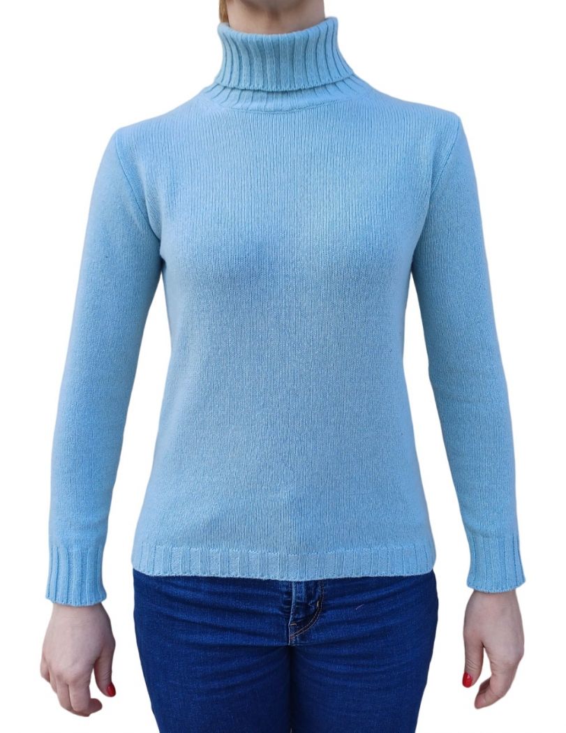 Maglia Donna Collo Alto Cashmere Rigenerato-2