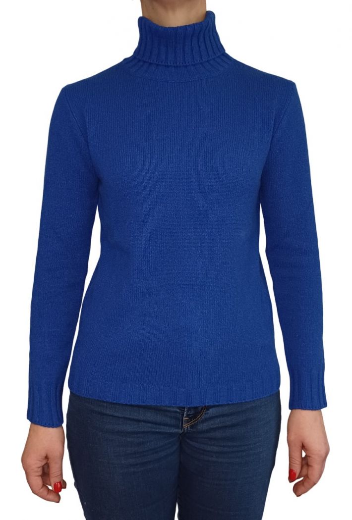 Maglia Donna Collo Alto Cashmere Rigenerato-4