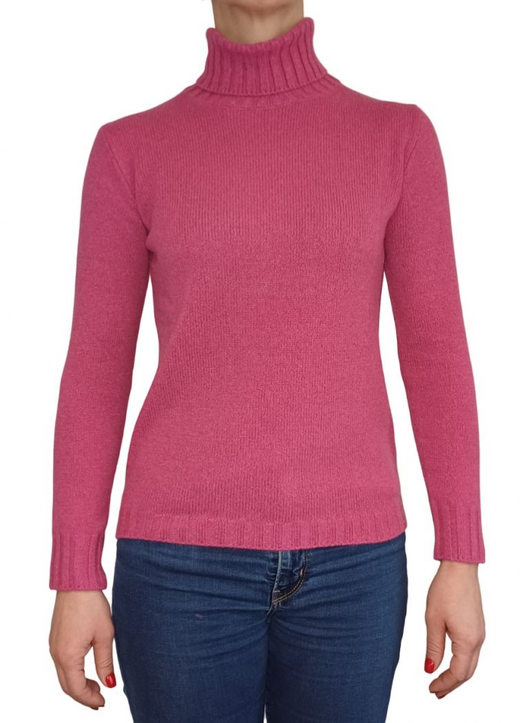 Maglia Donna Collo Alto Cashmere Rigenerato-6