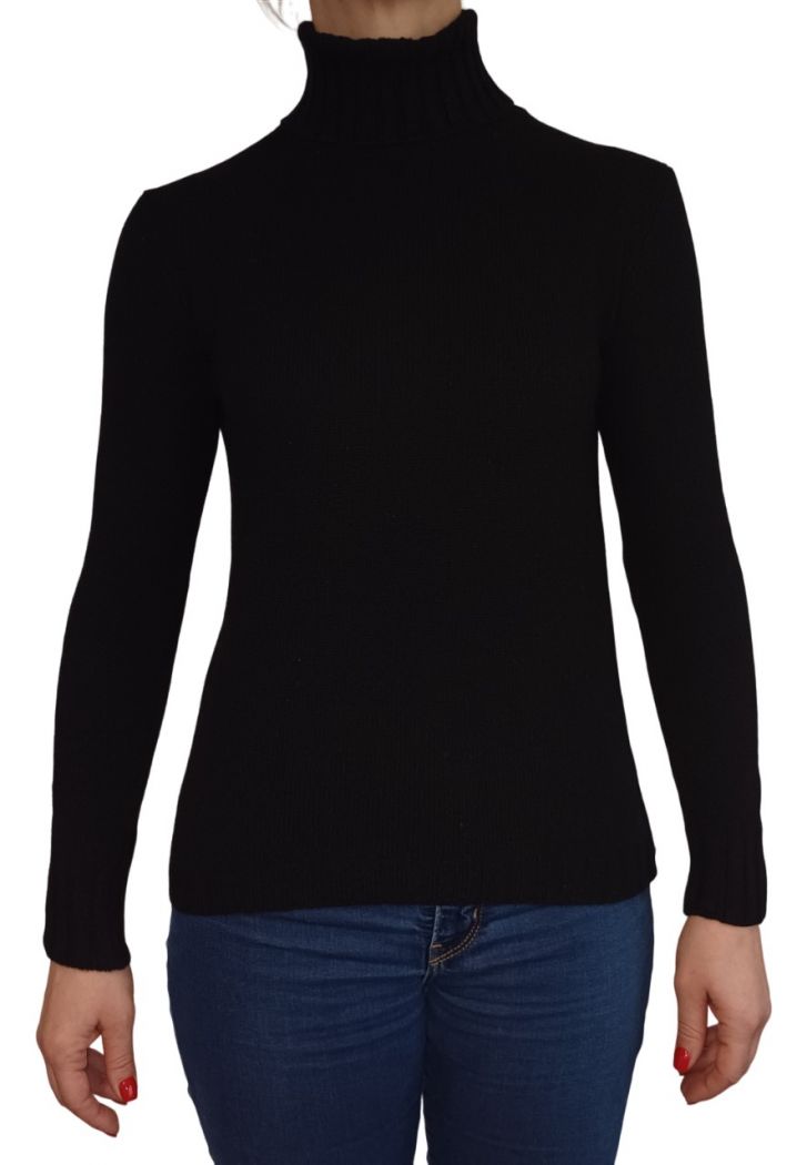 Maglia Donna Collo Alto Cashmere Rigenerato-8