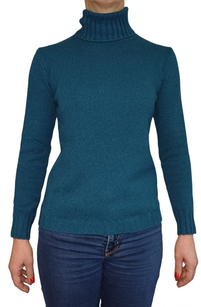 Maglia Donna Collo Alto Cashmere Rigenerato-9