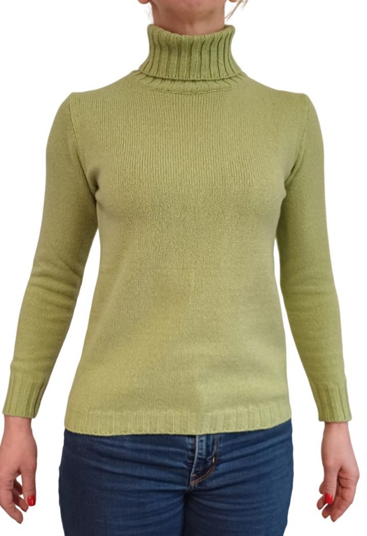 Maglia Donna Collo Alto Cashmere Rigenerato-11