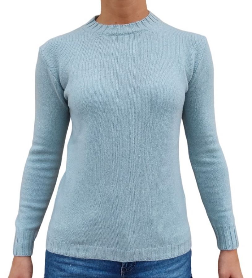 Maglia donna girocollo in cashmere rigenerato-2