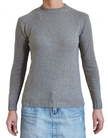 Maglia donna girocollo in cashmere rigenerato-9