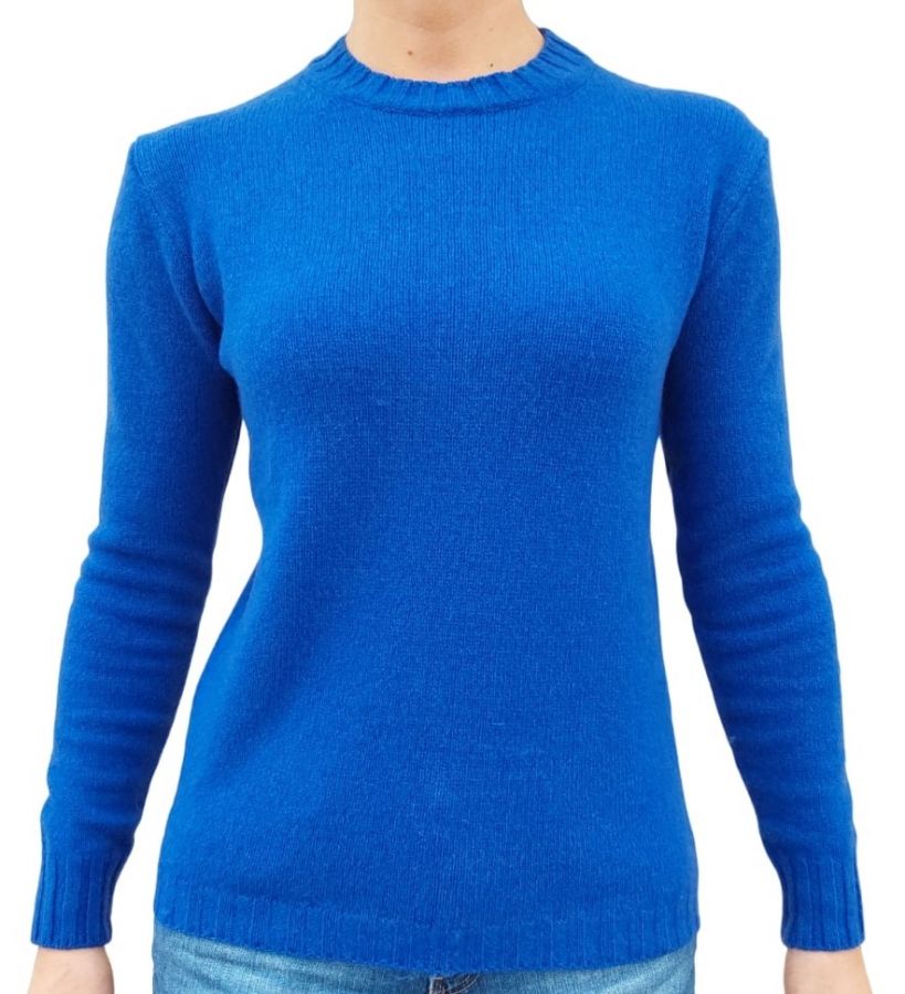 Maglia donna girocollo in cashmere rigenerato-1