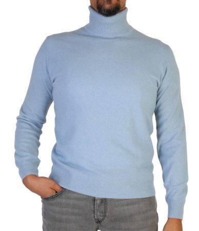 Maglia Uomo Collo Alto Cashmere Rigenerato Finezza 12-4