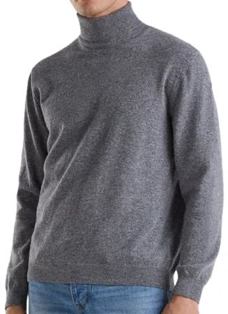 Maglia Uomo Collo Alto Cashmere Rigenerato Finezza 12-5