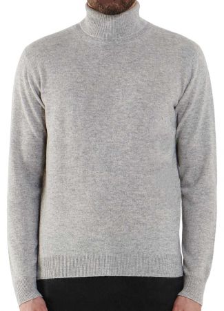 Maglia Uomo Collo Alto Cashmere Rigenerato Finezza 12-6