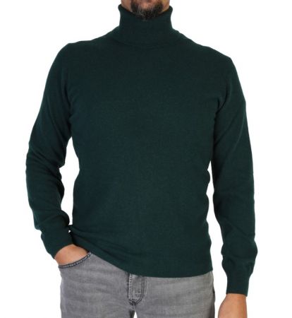 Maglia Uomo Collo Alto Cashmere Rigenerato Finezza 12-8