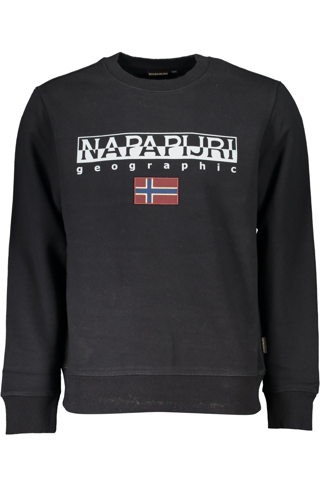 NAPAPIJRI FELPA SENZA ZIP UOMO NERO-0