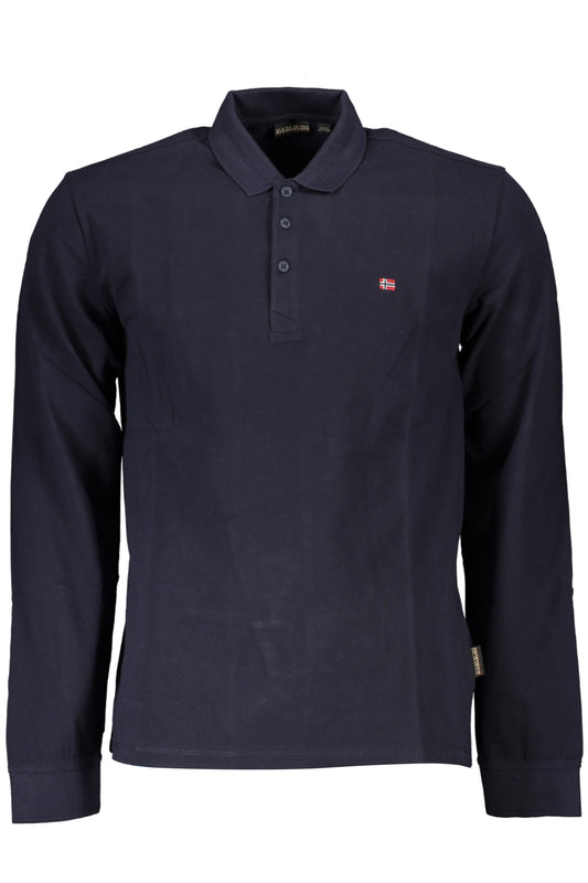 NAPAPIJRI POLO MANICHE LUNGHE UOMO BLU-0