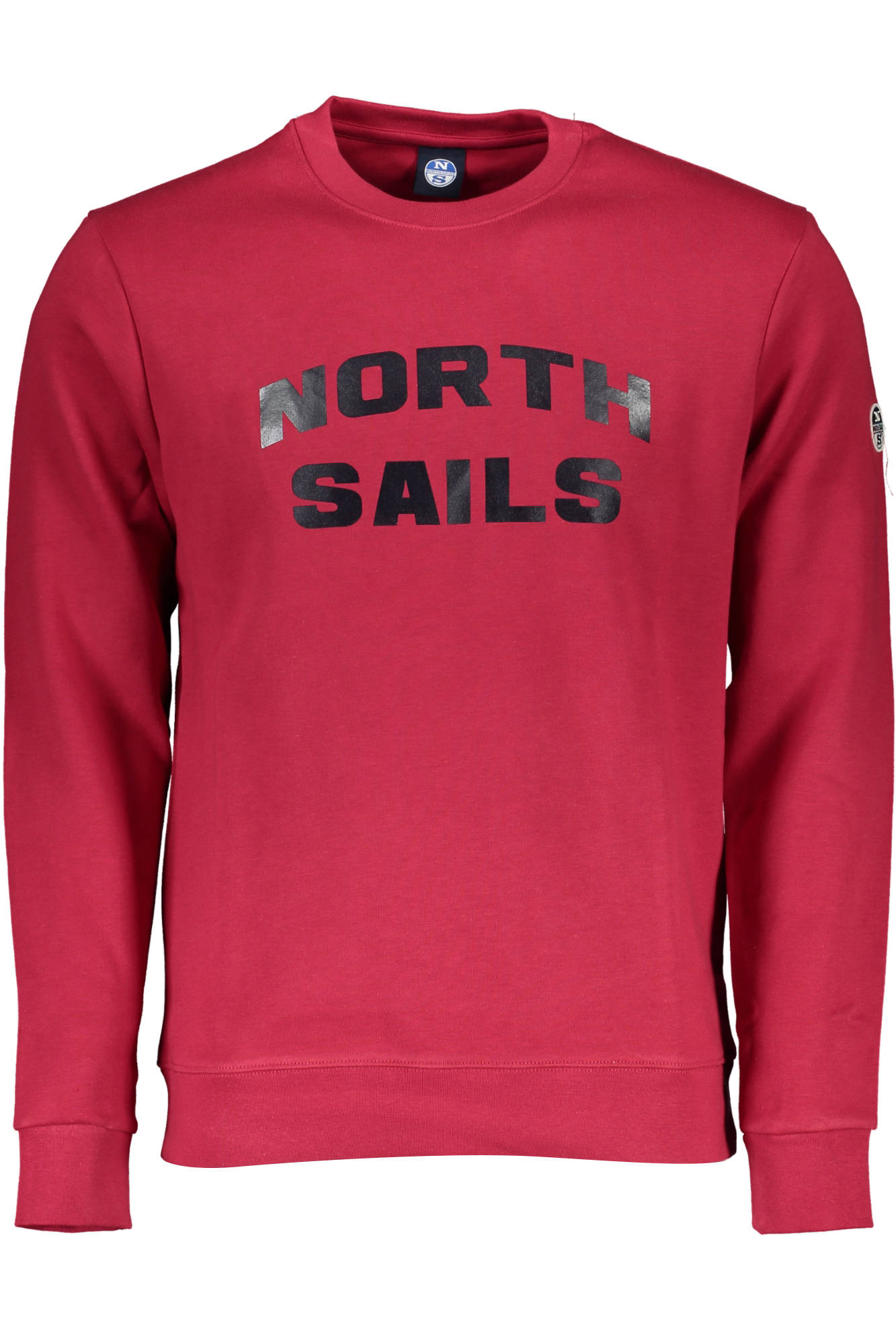 NORTH SAILS FELPA SENZA ZIP UOMO ROSSO-0