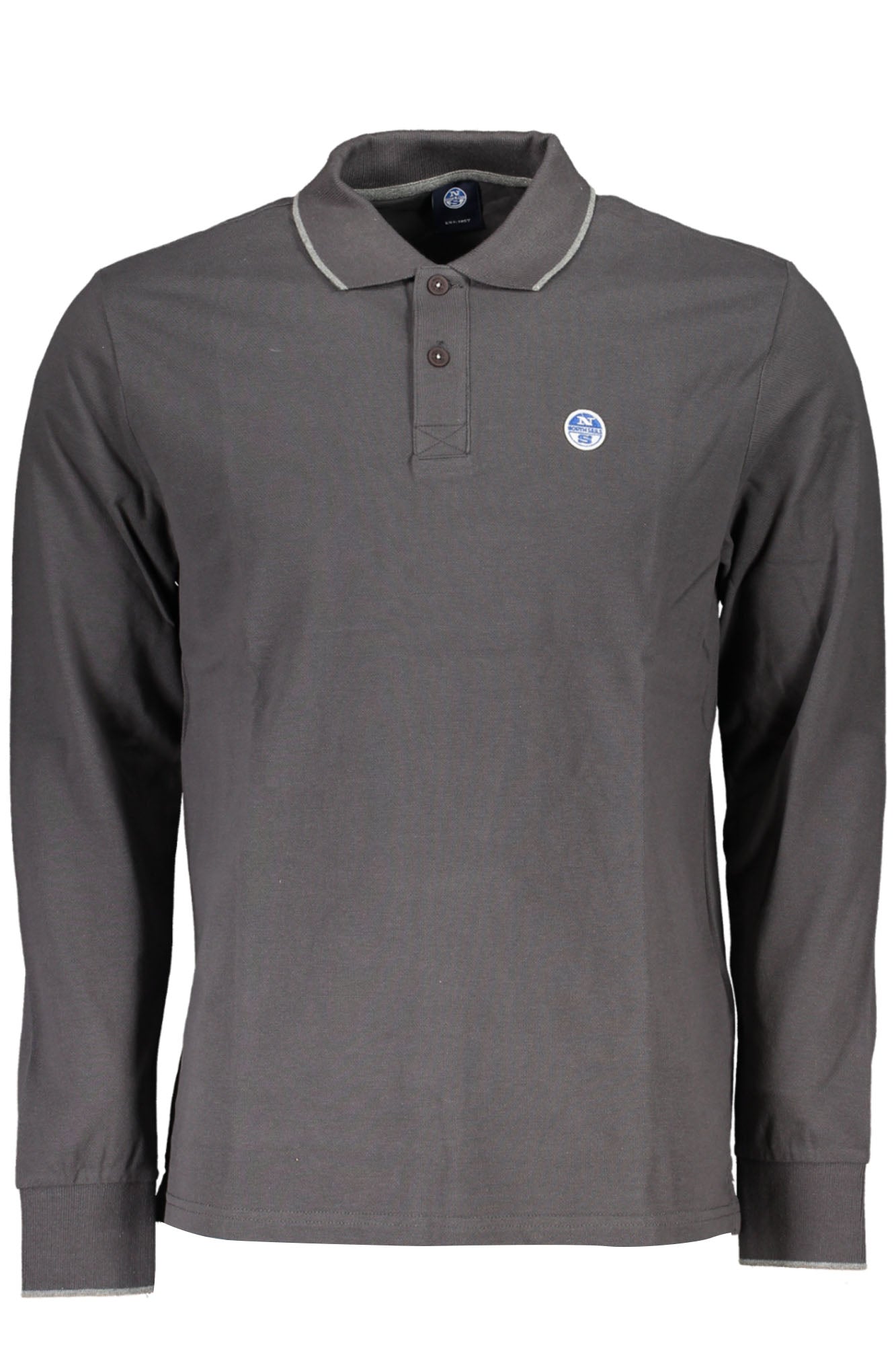 NORTH SAILS POLO MANICHE LUNGHE UOMO GRIGIO-0