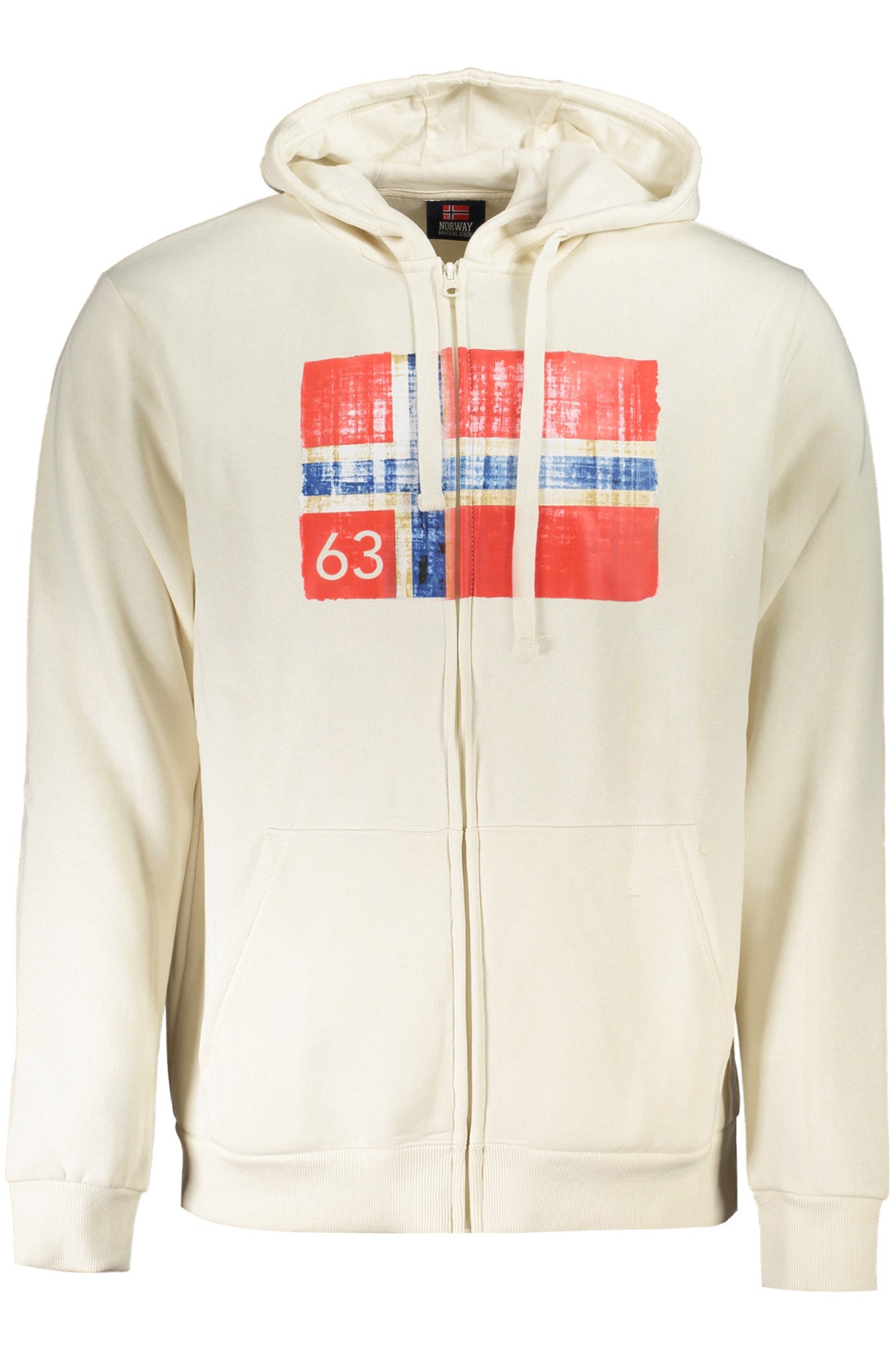 NORWAY 1963 FELPA CON ZIP UOMO BIANCO-0