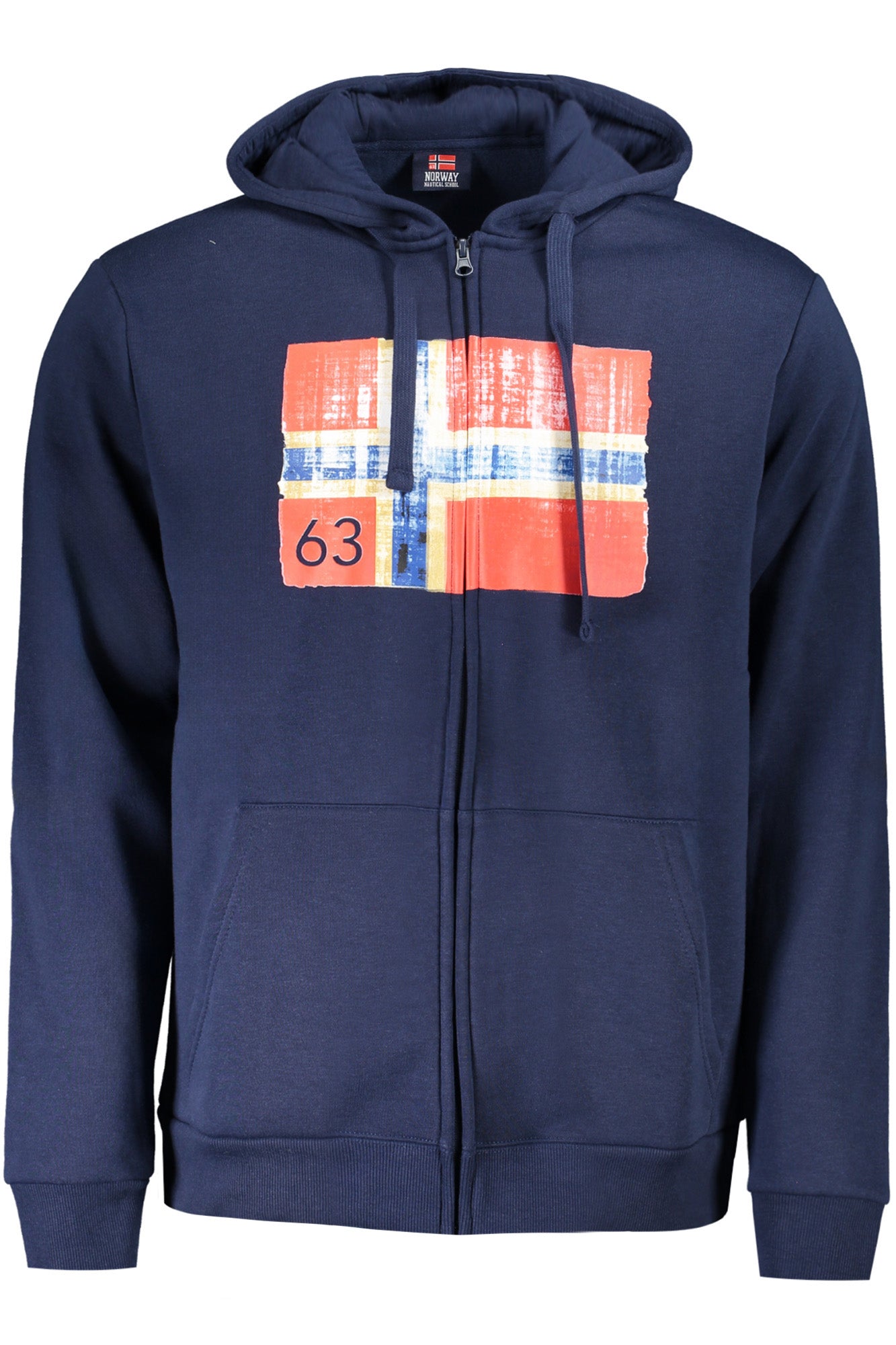 NORWAY 1963 FELPA CON ZIP UOMO BLU-0