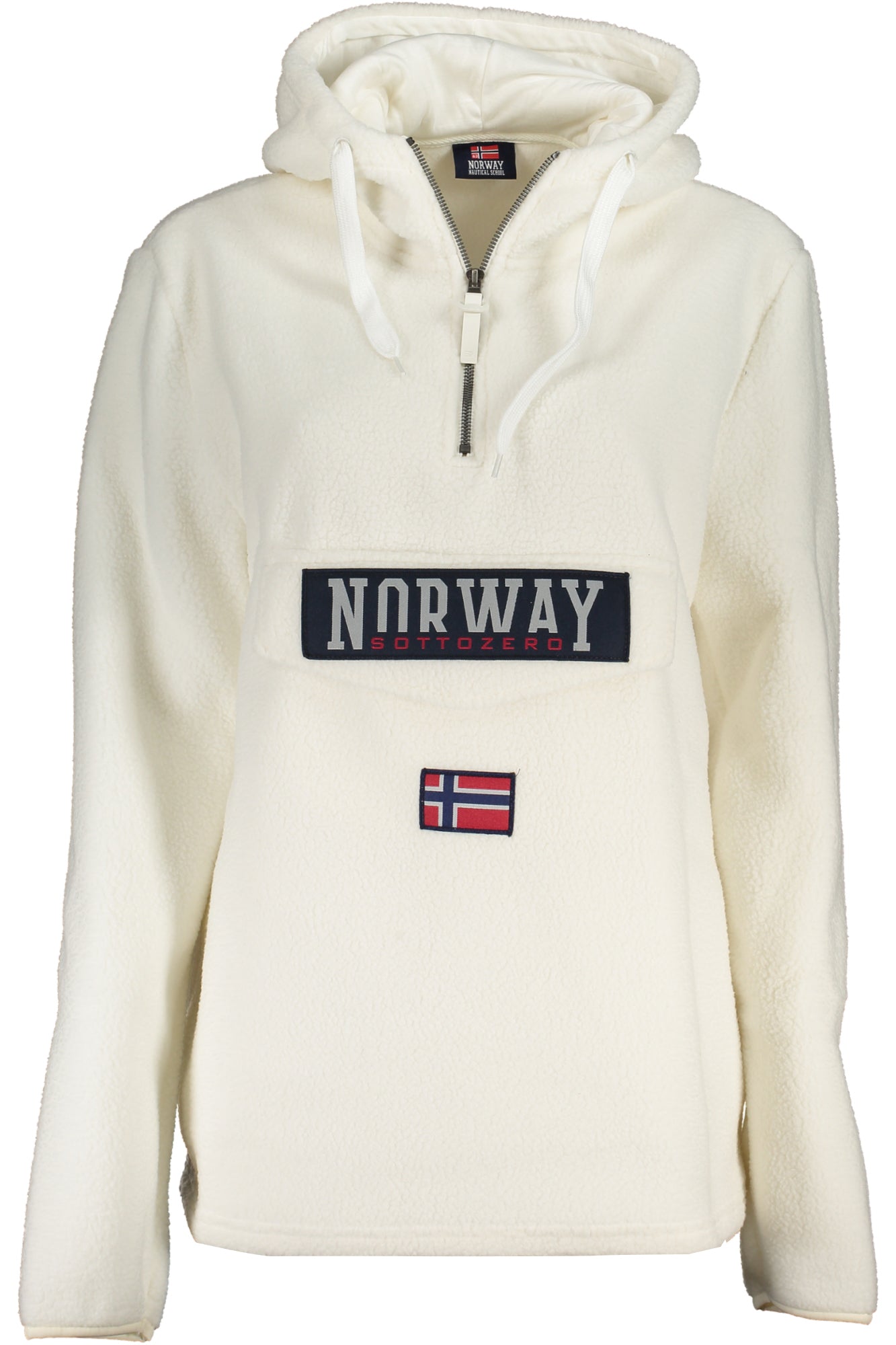 NORWAY 1963 FELPA SENZA ZIP DONNA BIANCO-0