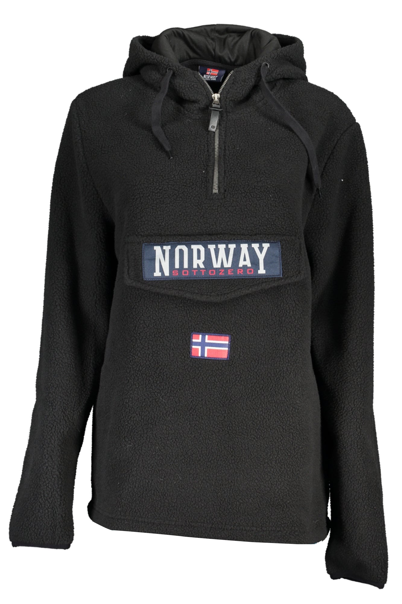 NORWAY 1963 FELPA SENZA ZIP DONNA NERO-0