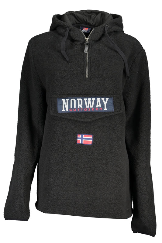 NORWAY 1963 FELPA SENZA ZIP DONNA NERO-0