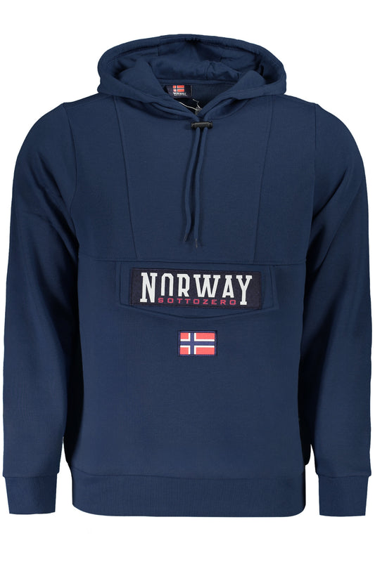 NORWAY 1963 FELPA SENZA ZIP UOMO BLU-0