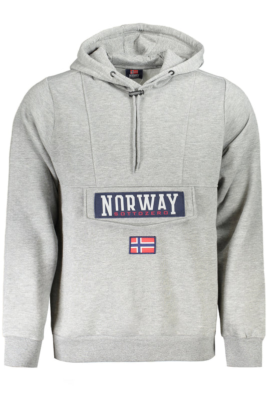 NORWAY 1963 FELPA SENZA ZIP UOMO GRIGIO-0