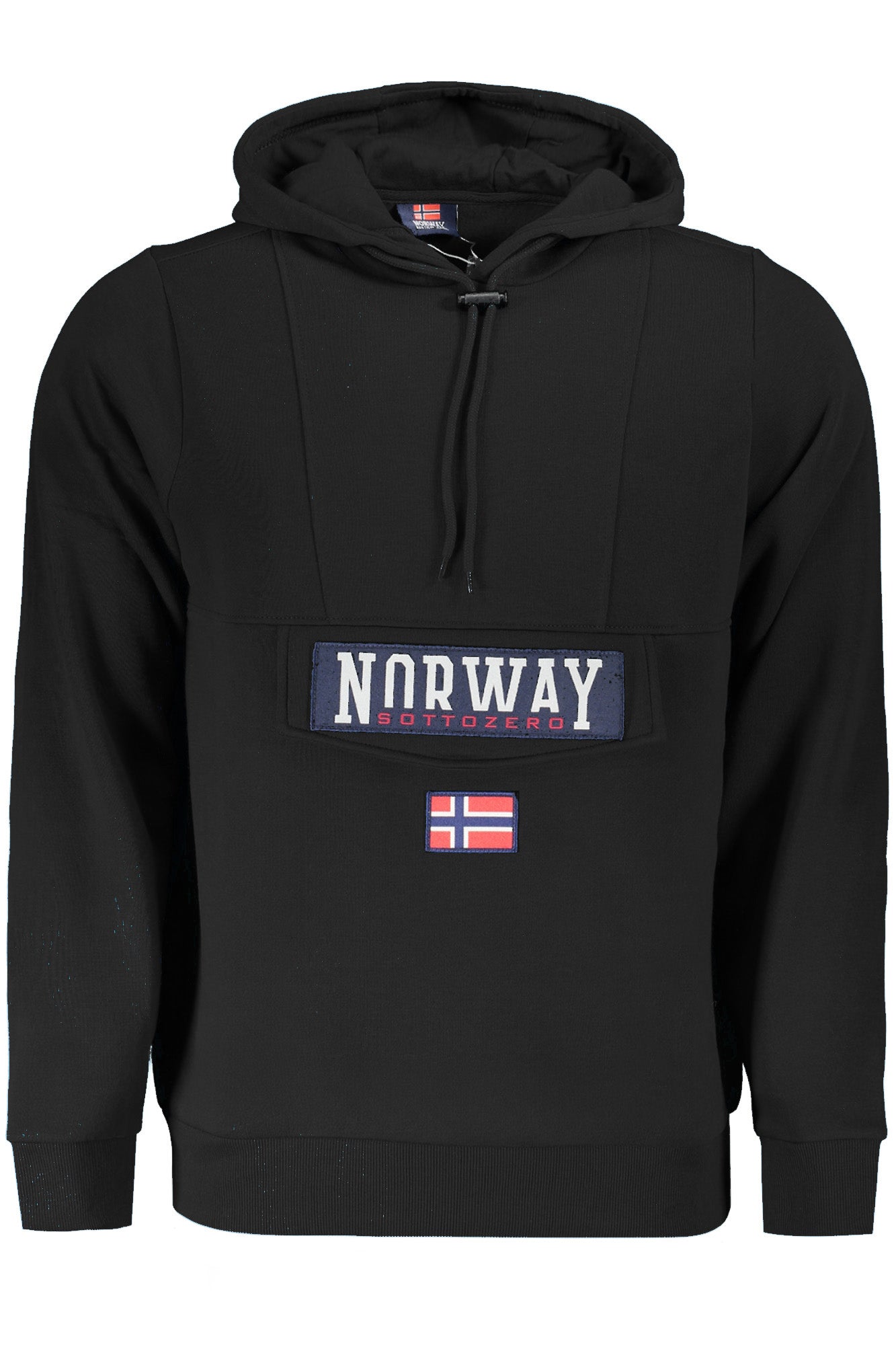 NORWAY 1963 FELPA SENZA ZIP UOMO NERO-0