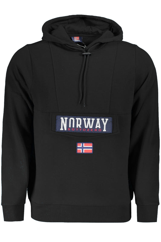 NORWAY 1963 FELPA SENZA ZIP UOMO NERO-0