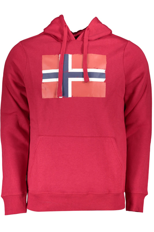 NORWAY 1963 FELPA SENZA ZIP UOMO ROSSO-0