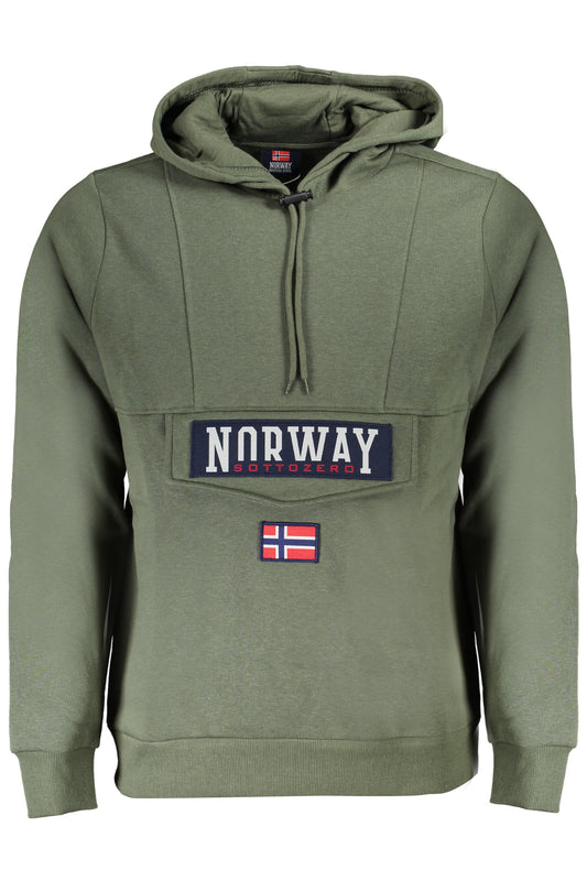 NORWAY 1963 FELPA SENZA ZIP UOMO VERDE-0