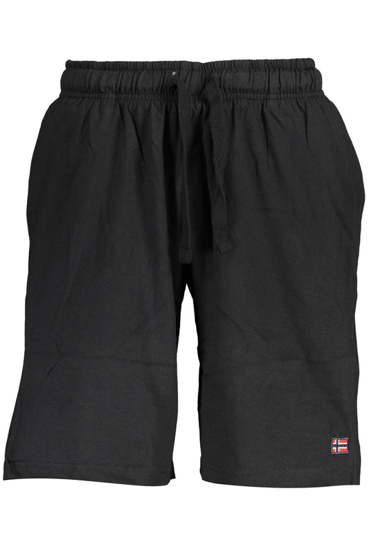 NORWAY 1963 PANTALONE BERMUDA UOMO NERO-0