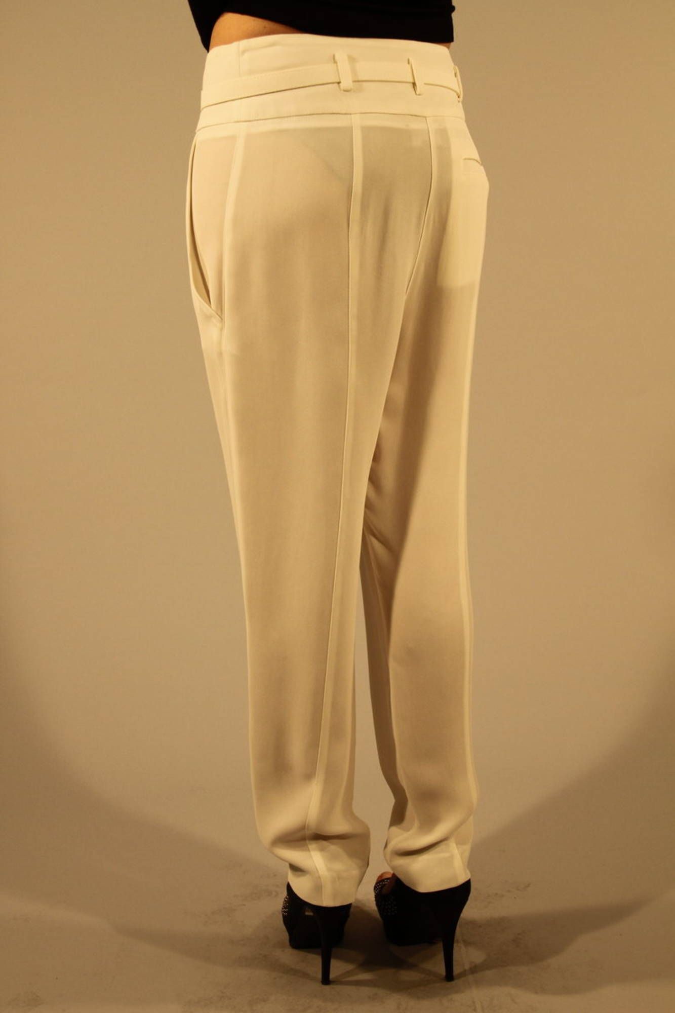 PATRIZIA PEPE PANTALONE DONNA BIANCO-1