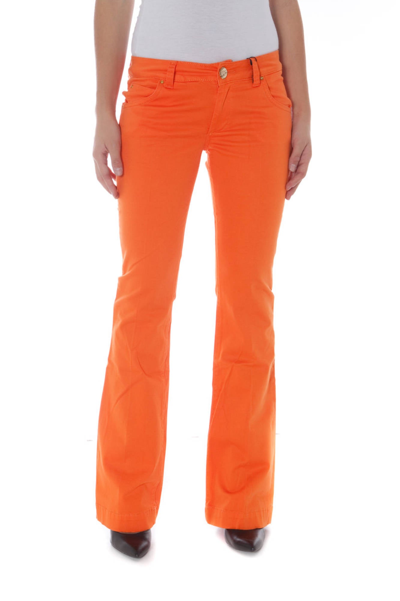 PHARD PANTALONE DONNA ARANCIO-0