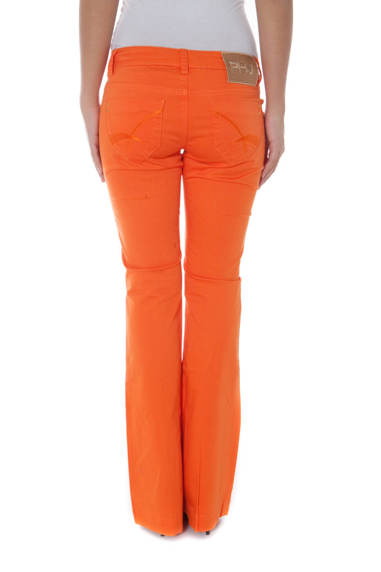 PHARD PANTALONE DONNA ARANCIO-1