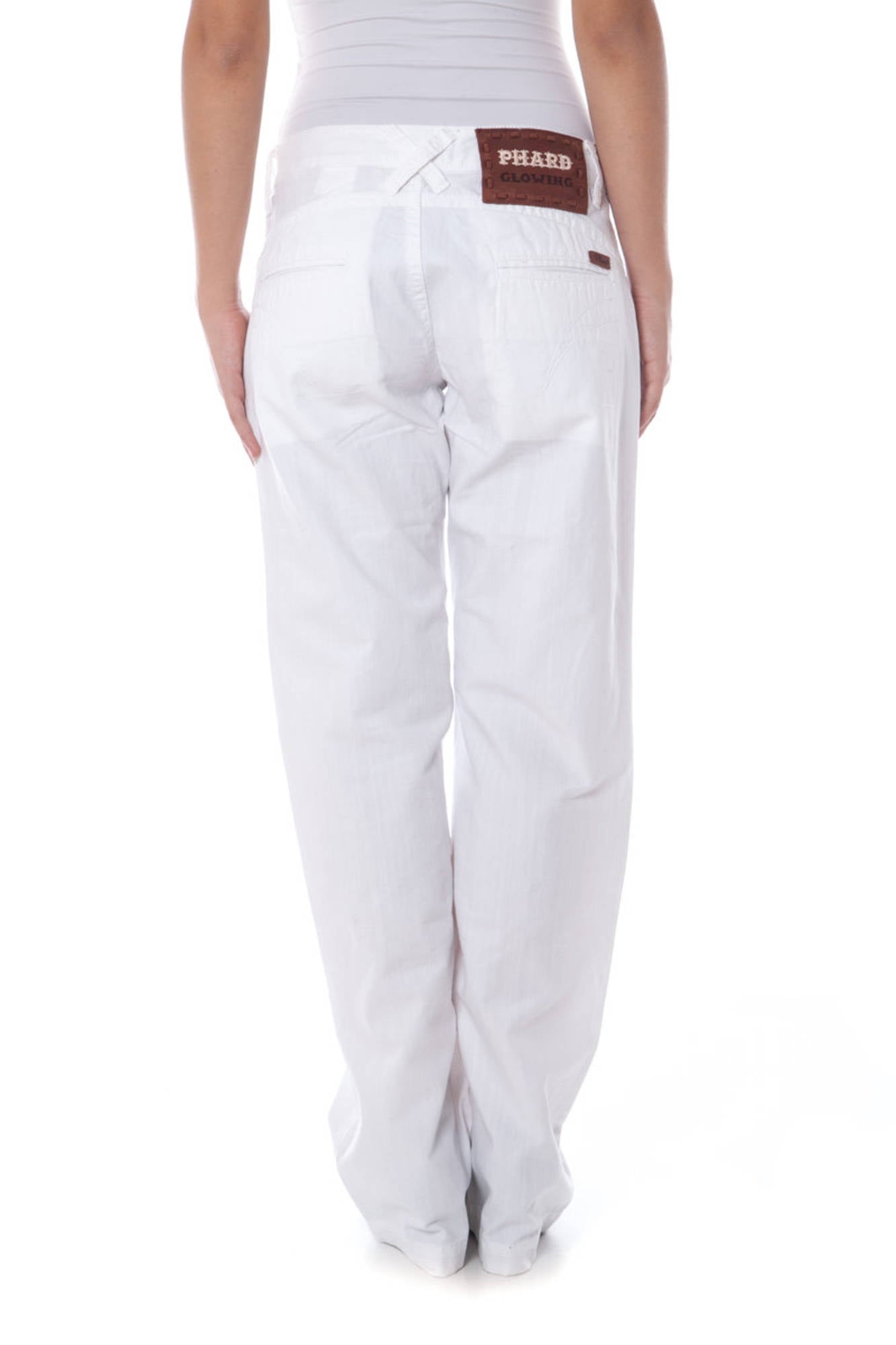 PHARD PANTALONE DONNA BIANCO-1