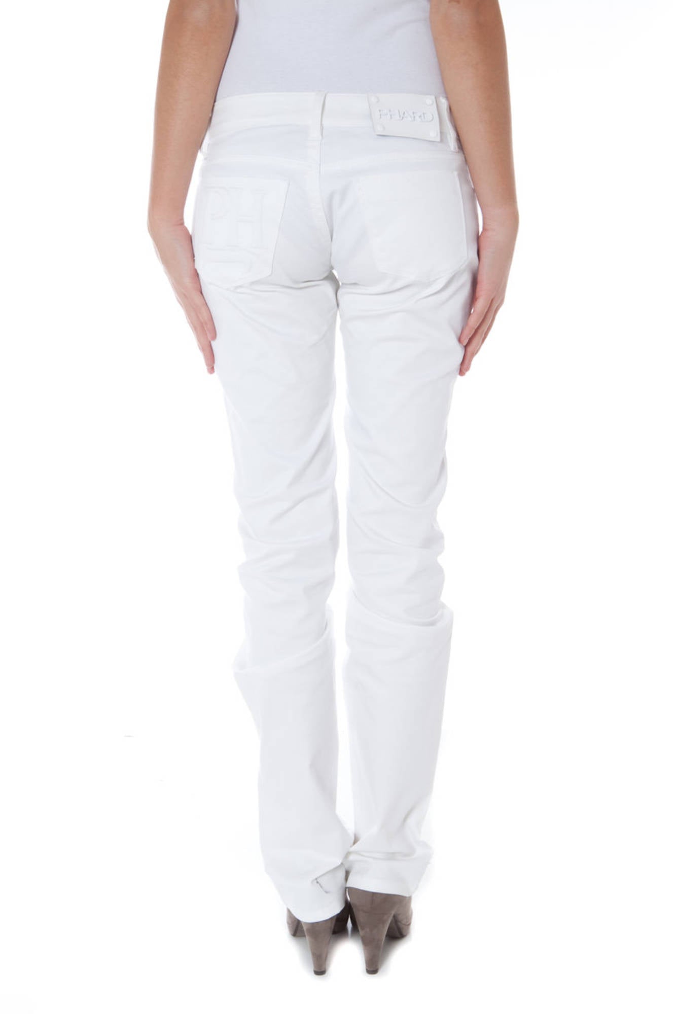 PHARD PANTALONE DONNA BIANCO-1