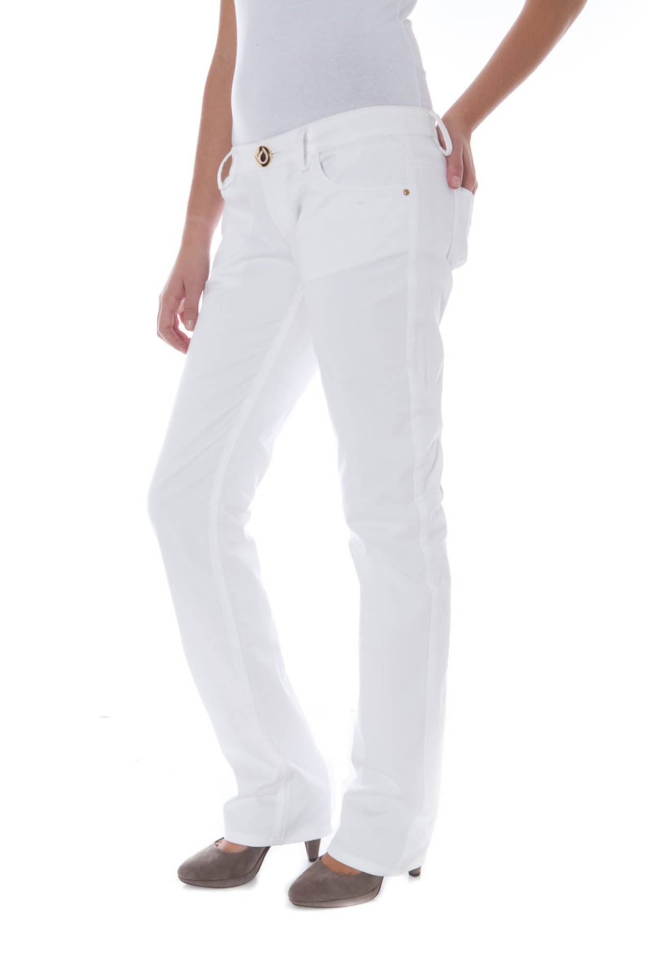 PHARD PANTALONE DONNA BIANCO-2