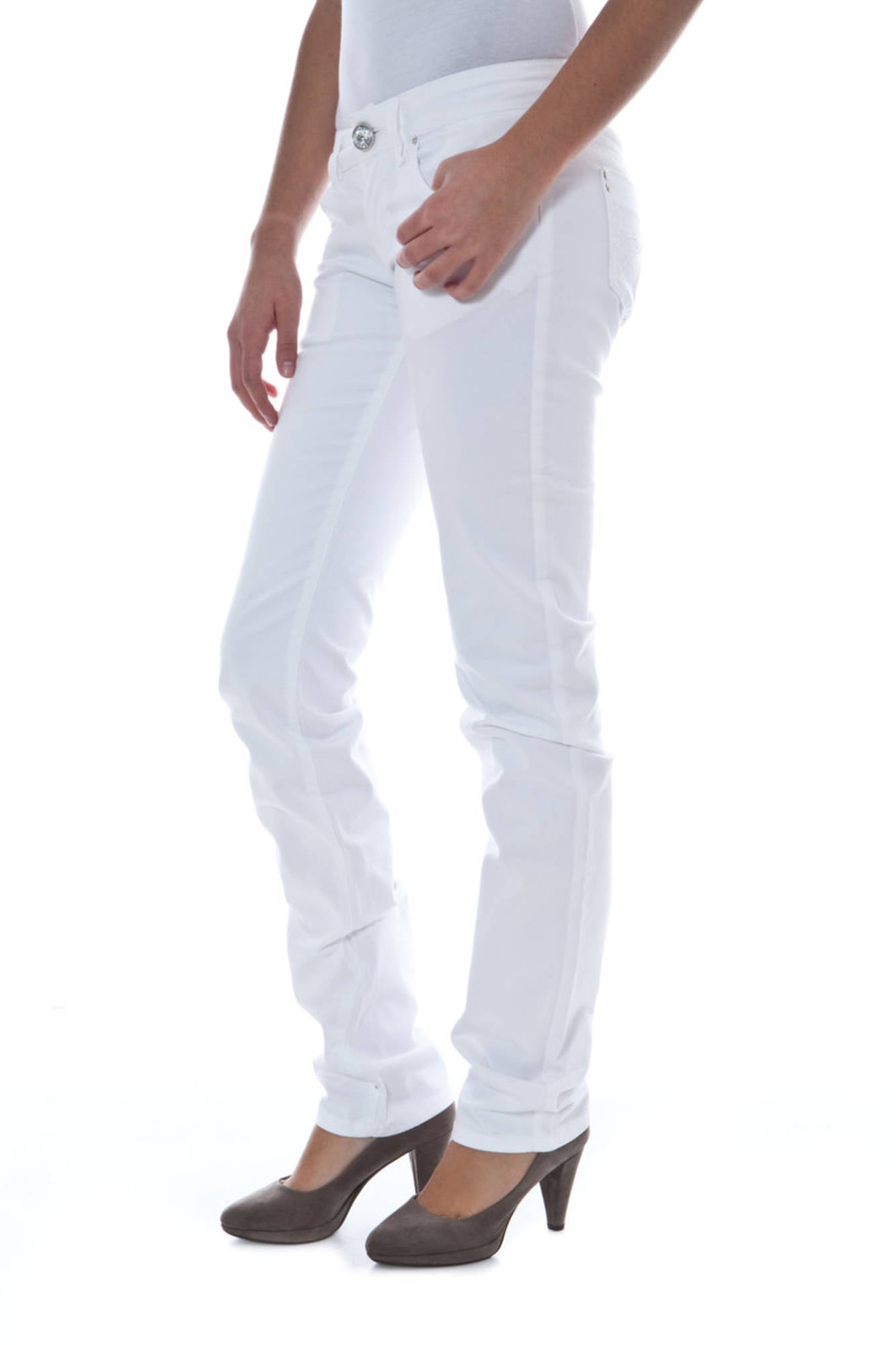 PHARD PANTALONE DONNA BIANCO-2