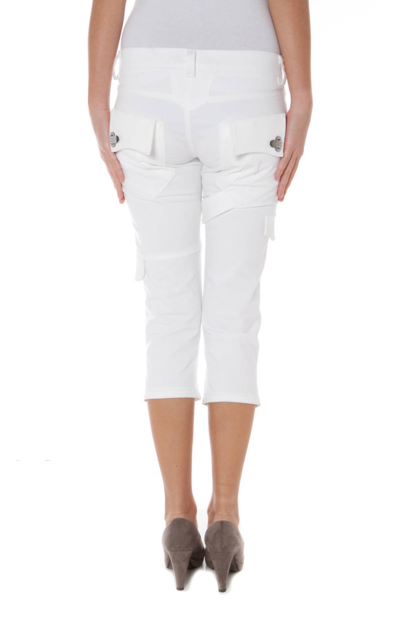 PHARD PANTALONE PINOCCHIETTO DONNA BIANCO-1