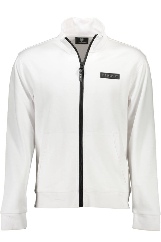 PLEIN SPORT FELPA CON ZIP UOMO BIANCO-0