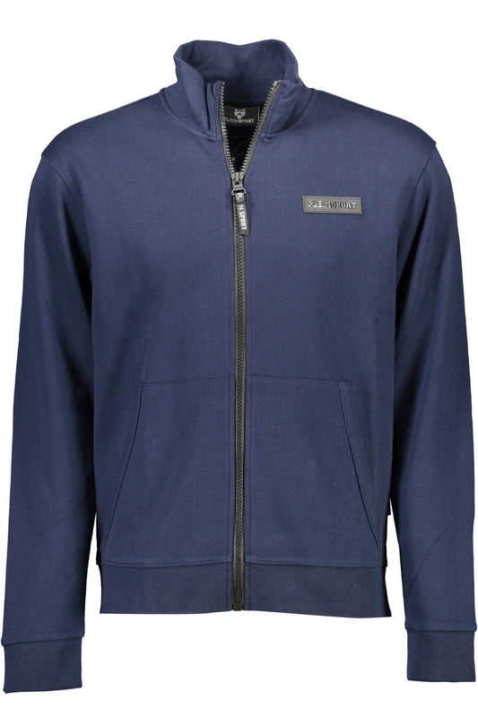 PLEIN SPORT FELPA CON ZIP UOMO BLU-0