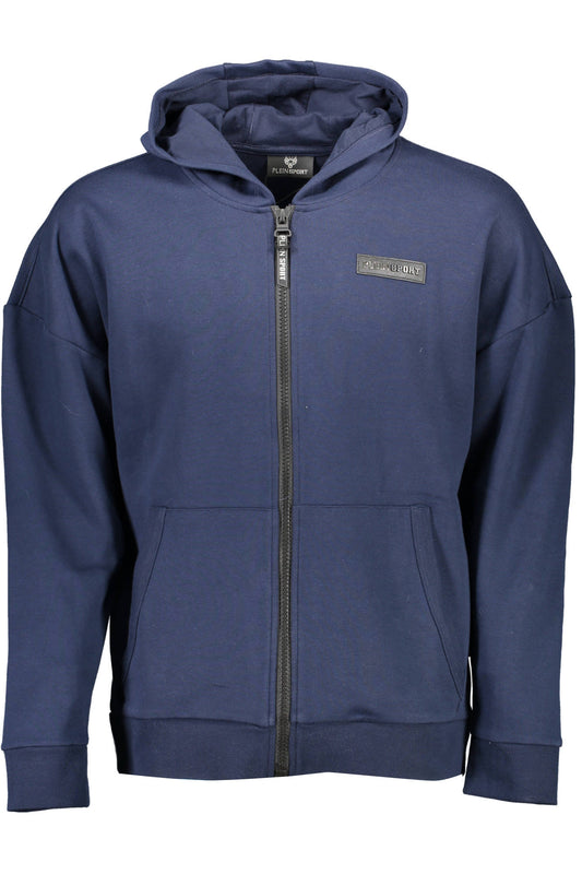 PLEIN SPORT FELPA CON ZIP UOMO BLU-0