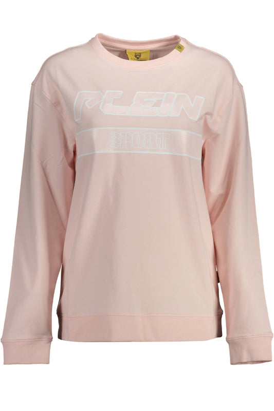 PLEIN SPORT FELPA SENZA ZIP DONNA ROSA-0