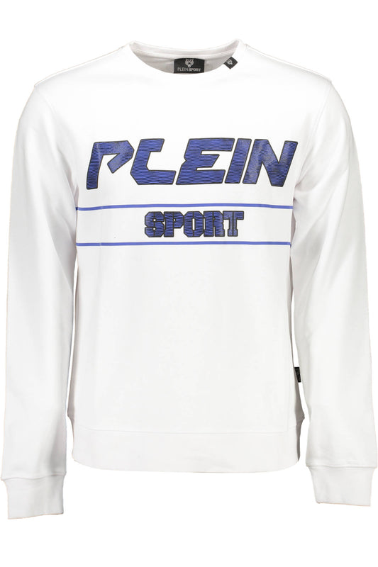 PLEIN SPORT FELPA SENZA ZIP UOMO BIANCO-0