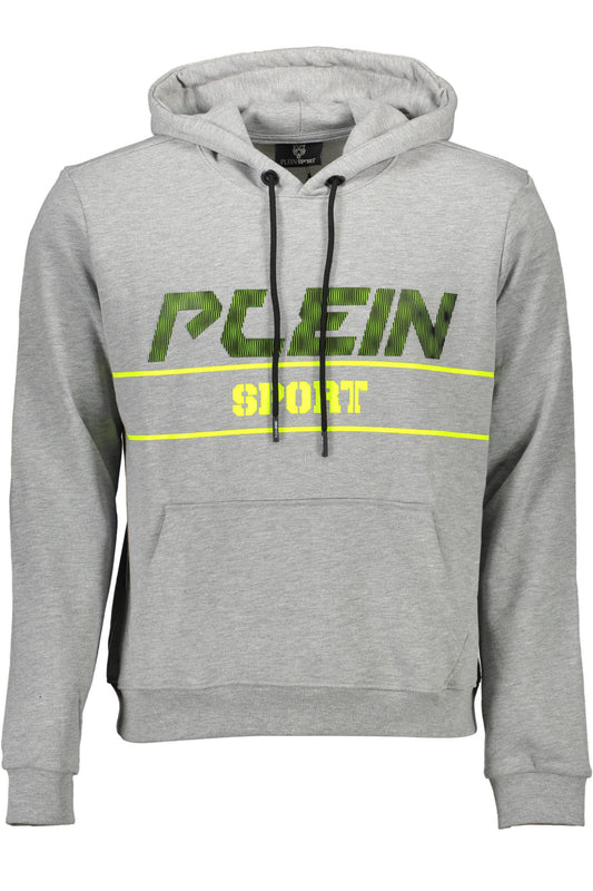 PLEIN SPORT FELPA SENZA ZIP UOMO GRIGIO-0