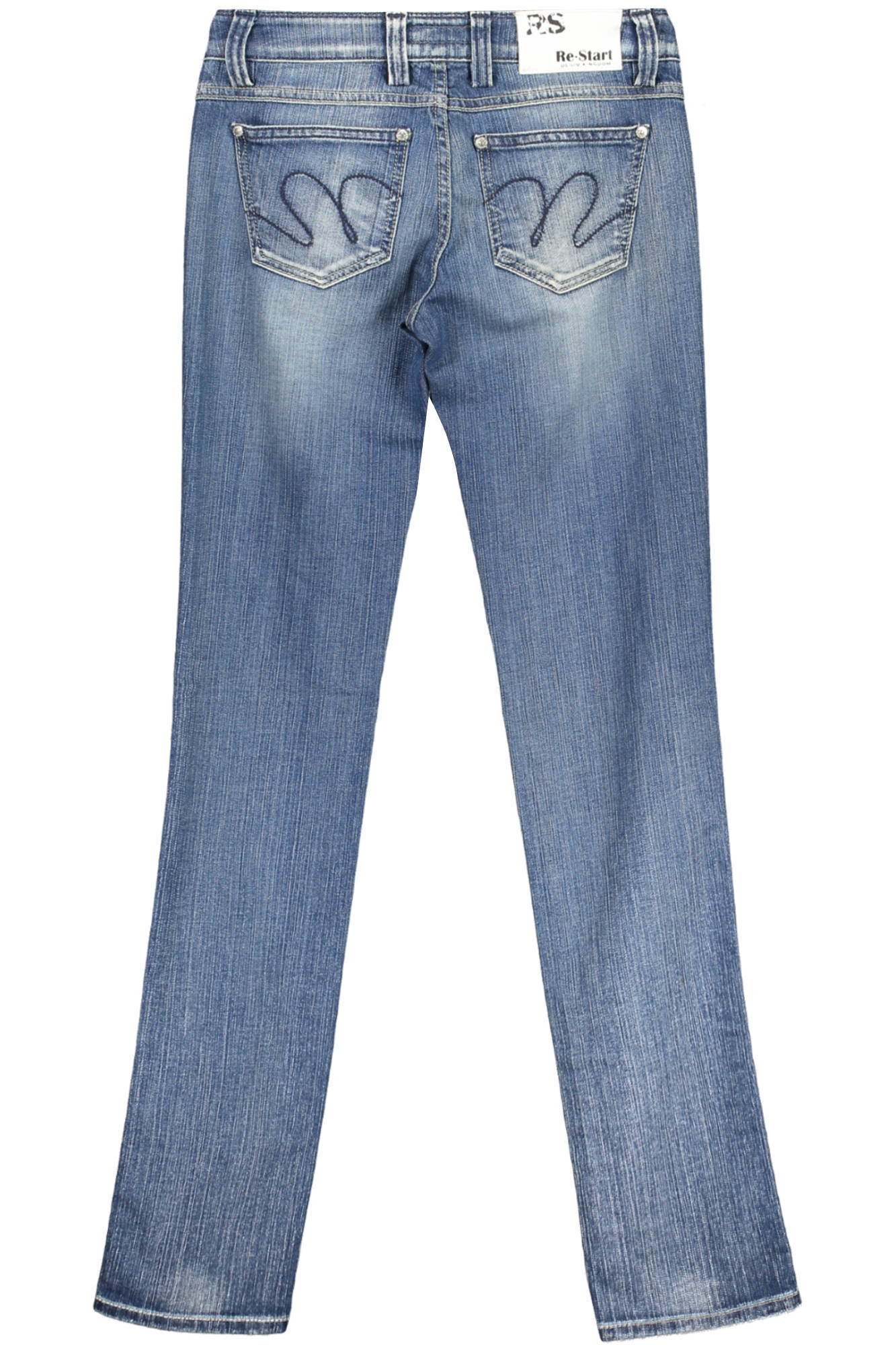 RE-START JEANS DENIM DONNA AZZURRO-1