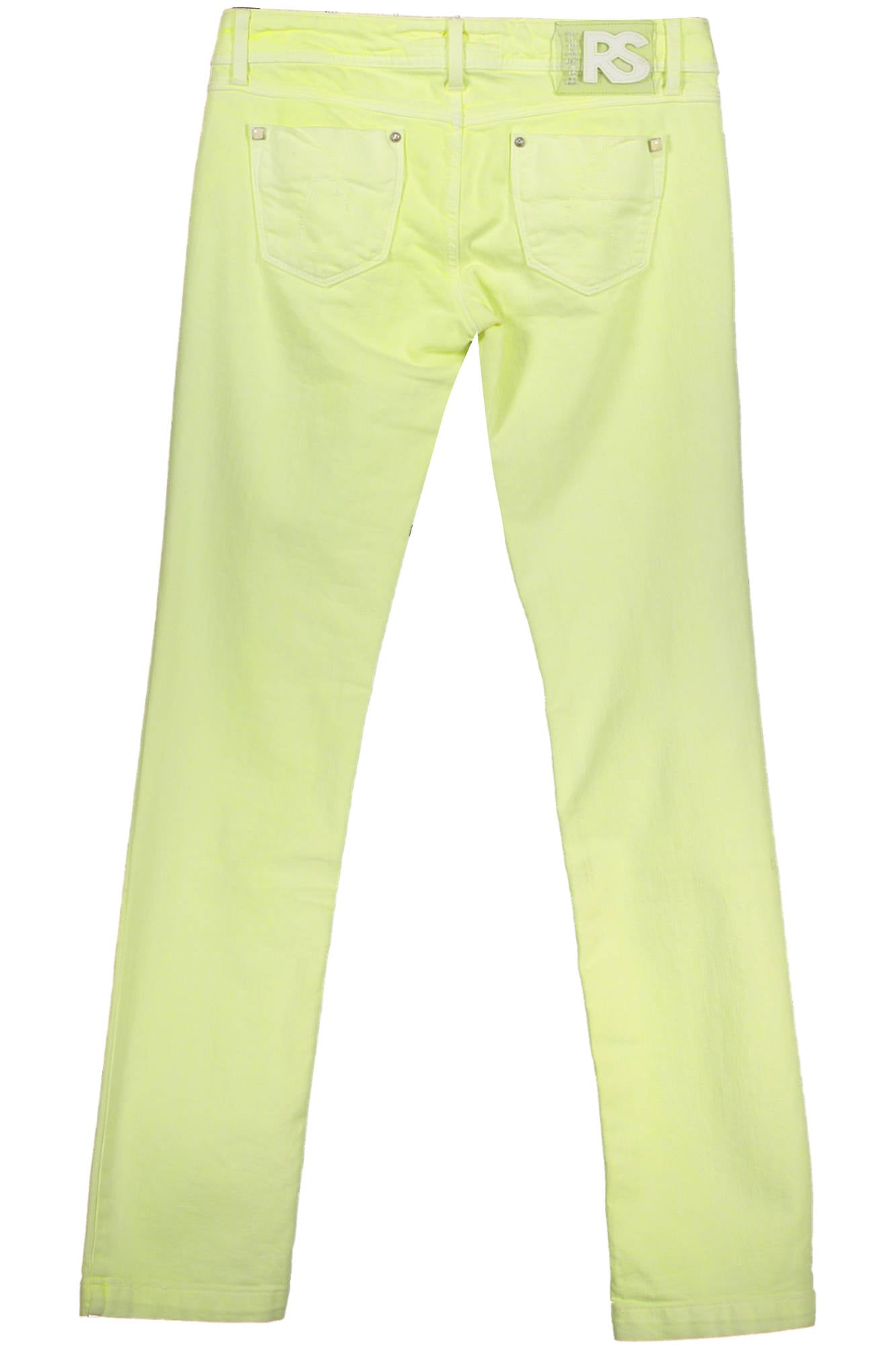 RE-START PANTALONE DONNA GIALLO-1