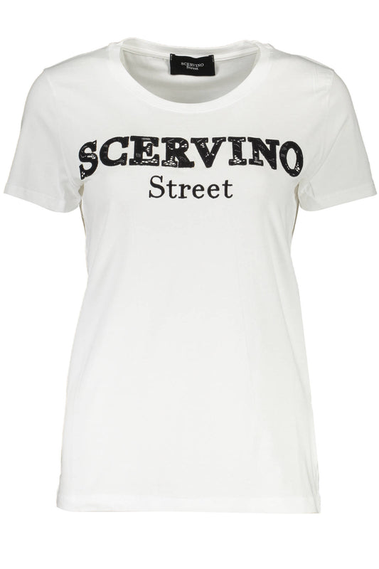 SCERVINO STREET T-SHIRT MANICHE CORTE DONNA BIANCO-0