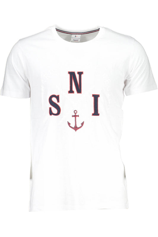 SCUOLA NAUTICA T-SHIRT MANICHE CORTE UOMO BIANCO-0